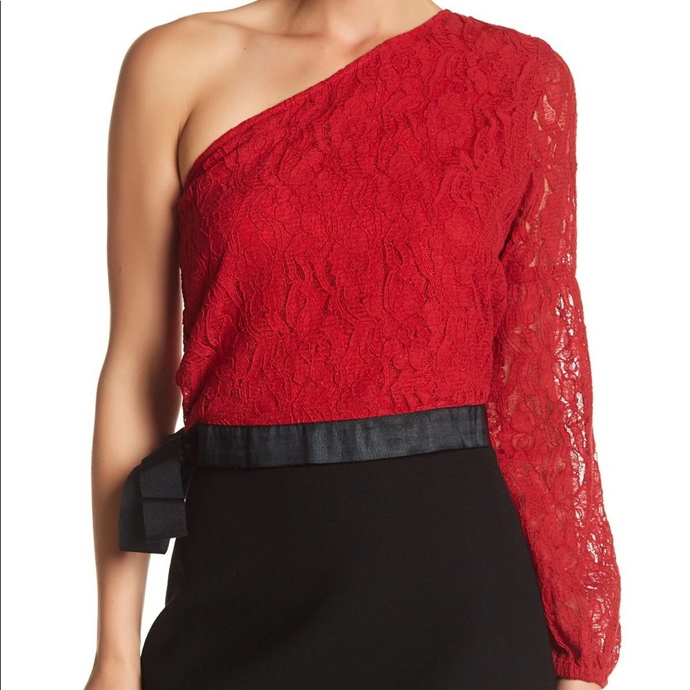 W118 by Walter Baker Tilda One Shoulder Blouse NWT